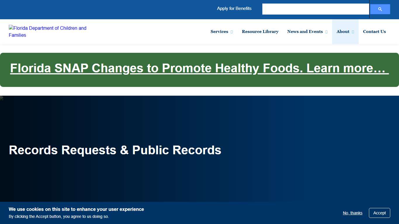 Request Public Records Florida DCF